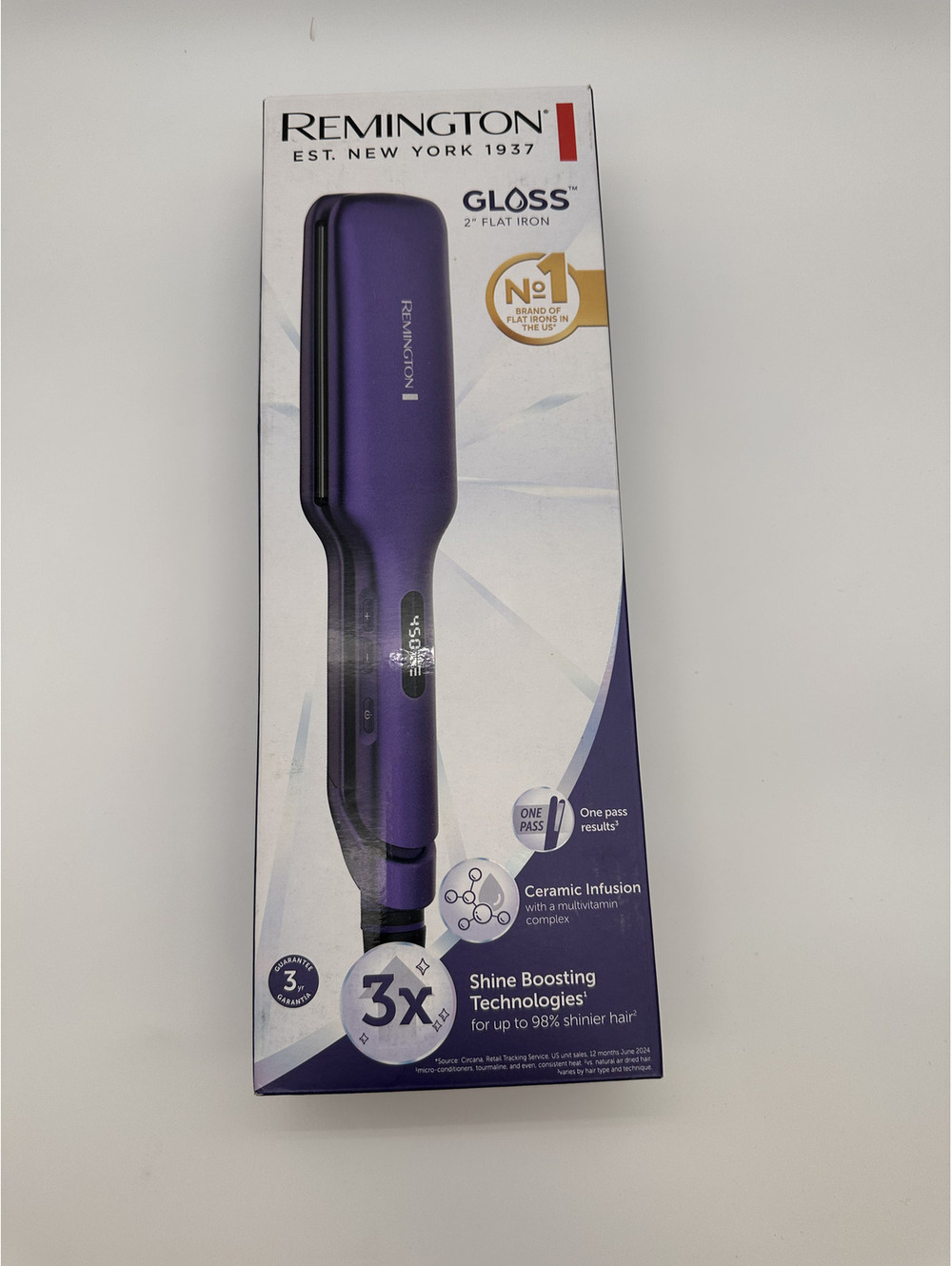 Remington Gloss 2" Flat Iron Hair Straightener with Shine Boosting Technologies